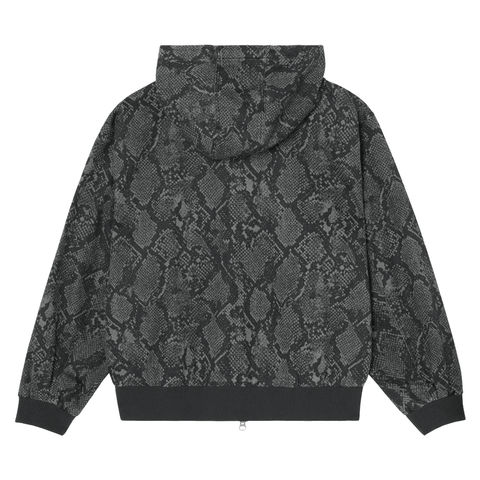 Glen zip up jacket - Grey snake