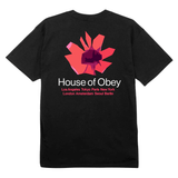 House of Obey floral t-shirt - Black