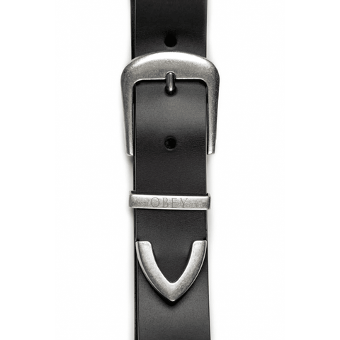 Leather belt - Black