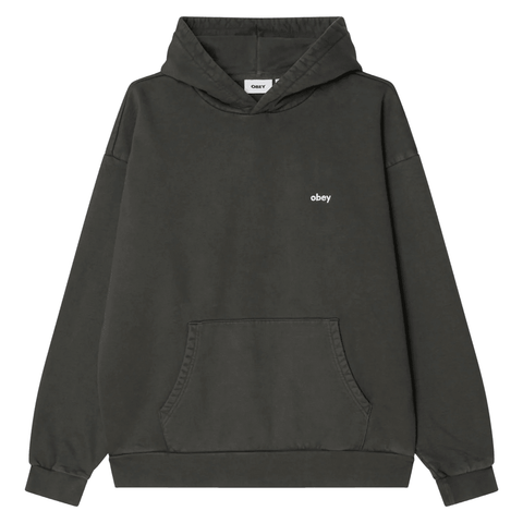 Lowercase heavy hoodie - Pigment pirate black