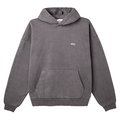 Lowercase heavy hoodie - Pigment digital black