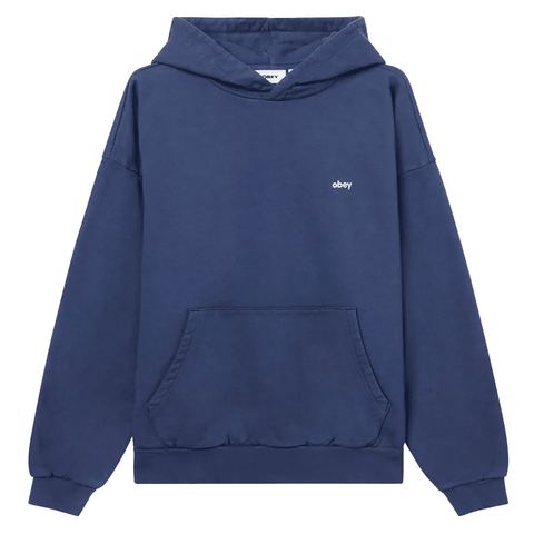 Lowercase heavy hoodie - Pigment academy navy