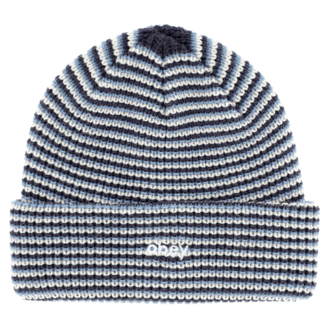 Parker striped beanie - Coronet blue