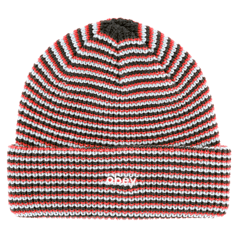 Parker striped beanie - Red multi