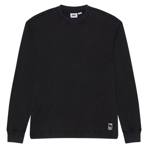 Post thermal longsleeve - Dusty black limo