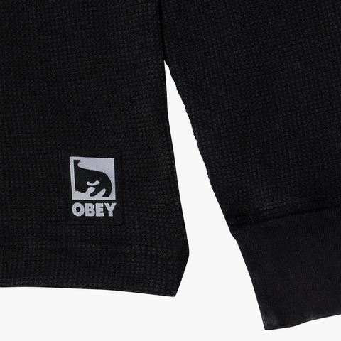 Post thermal longsleeve - Dusty black limo