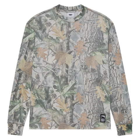 Post thermal longsleeve - Dusty vintage wood camo