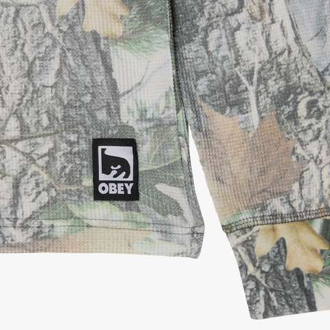 Post thermal longsleeve - Dusty vintage wood camo