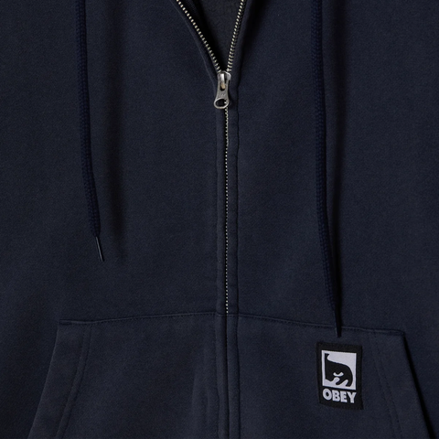 Post zip hoodie - Dusty total eclipse