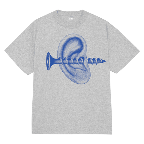 Records ear t-shirt - Heather grey