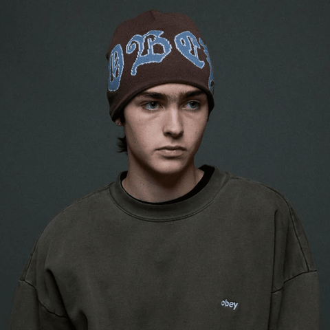 Stina beanie - Dark brown