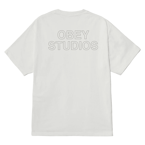 Studios outline heavyweight t-shirt - Pigment chalk