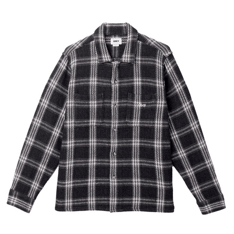 Wes woven long sleeve shirt - Black multi