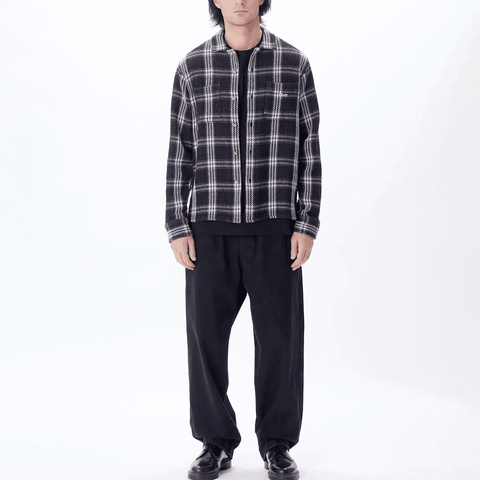 Wes woven long sleeve shirt - Black multi