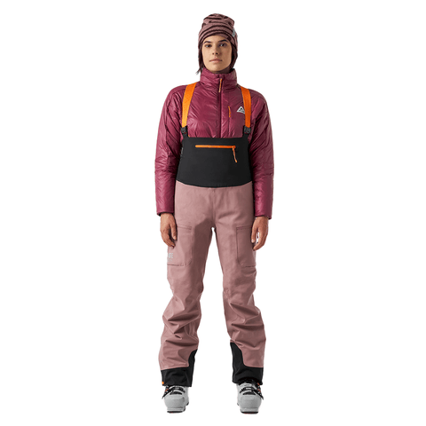 MTN-X Cliff 3L bib women's pants - Light plum