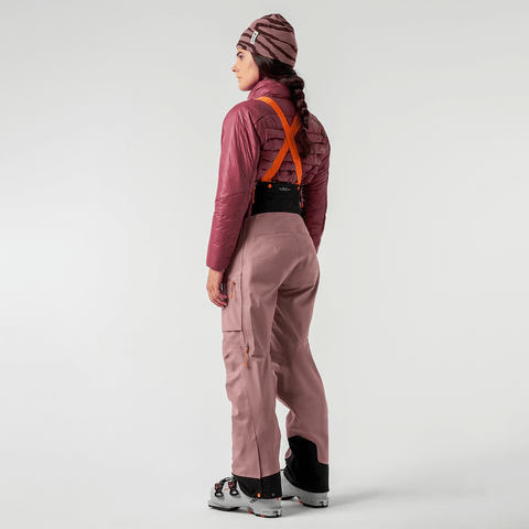 MTN-X Cliff 3L bib women's pants - Light plum