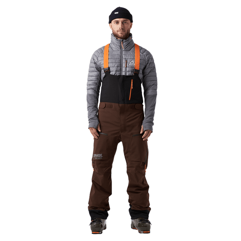 MTN-X Gibson 3L bib pants - Dark soil