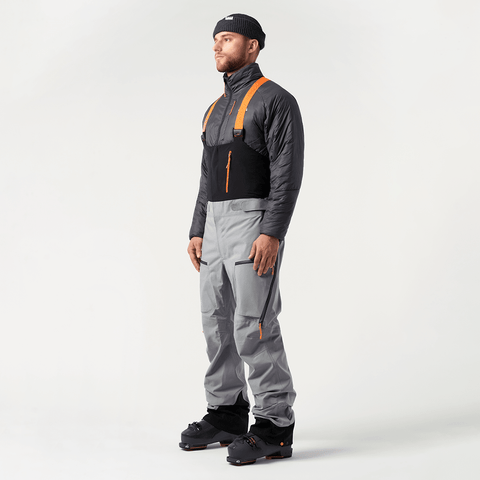 MTN-X Gibson 3L bib pants - Light steel blue