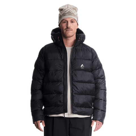 Polar down hooded jacket - Black