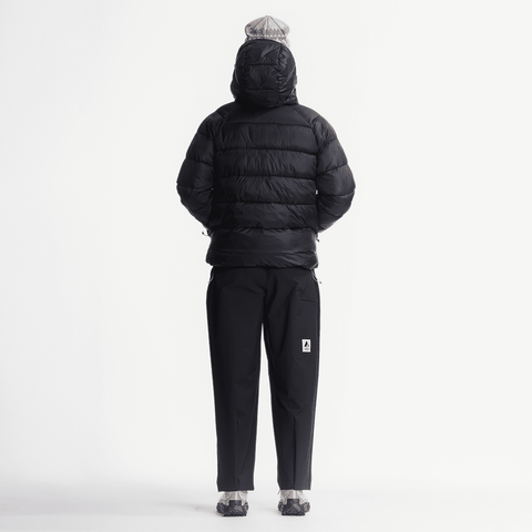 Polar down hooded jacket - Black