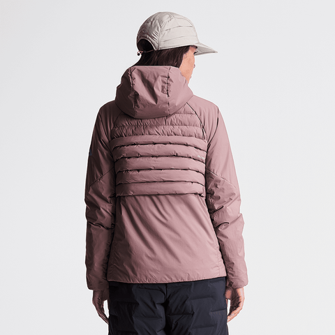 Ravine women's hooded jacket - Light plum