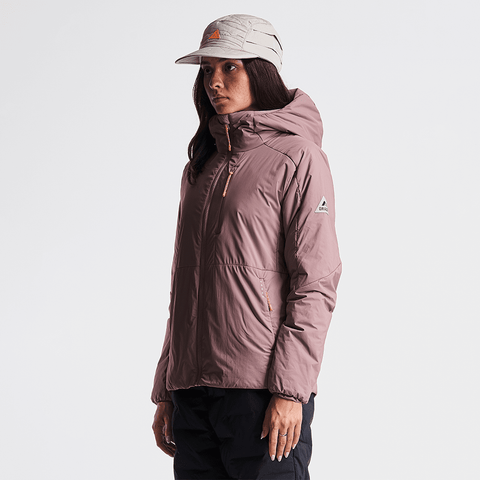 Ravine women's hooded jacket - Light plum