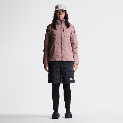 Ravine women's hooded jacket - Light plum