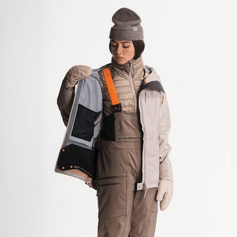 Apex MTN-X 3L shell women's jacket - Scree