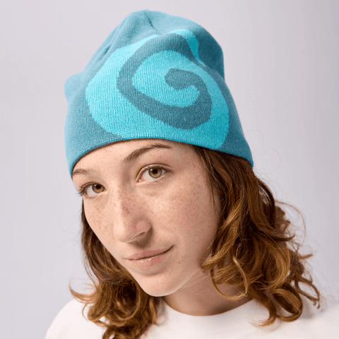 Swirl merino beanie - Glacialis