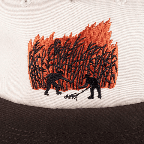 Brush fire workers trucker hat - Chocolate / Off white