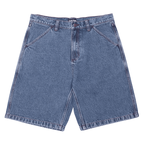 Workers club denim shorts - Washed dark indigo