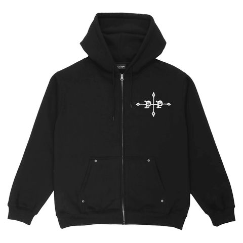 Gauntlets zip hoodie - Black