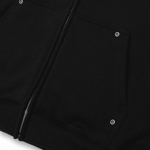 Gauntlets zip hoodie - Black