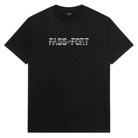 Needlework t-shirt - Black