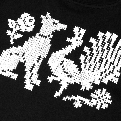 Needlework t-shirt - Black