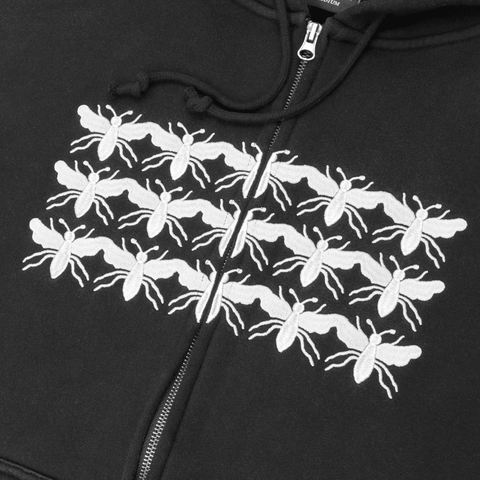 Scissorcraft zip hoodie - Black