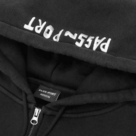 Scissorcraft zip hoodie - Black