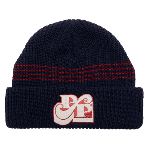 Tilde stamp beanie - Navy