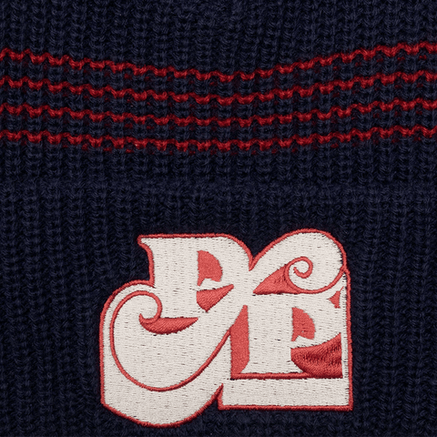 Tilde stamp beanie - Navy