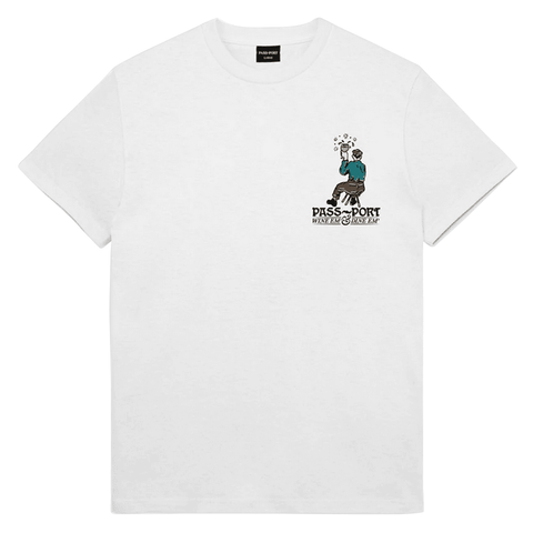 Wine em' t-shirt - White