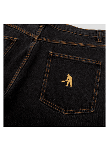 Pants Pass~Port Workers club denim - Washed black
