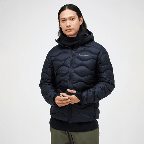 Helium down hooded jacket - Black