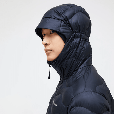 Helium down hooded jacket - Black