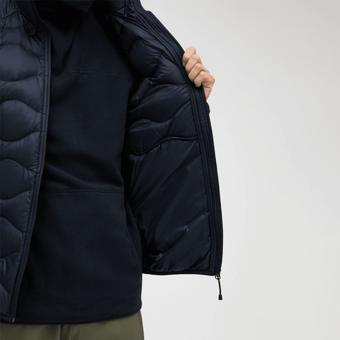 Helium down hooded jacket - Black