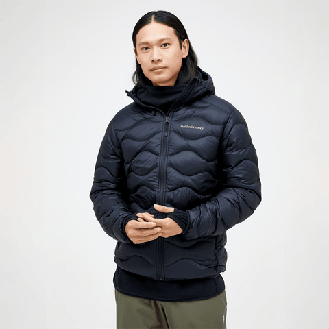 Helium down hooded jacket - Black
