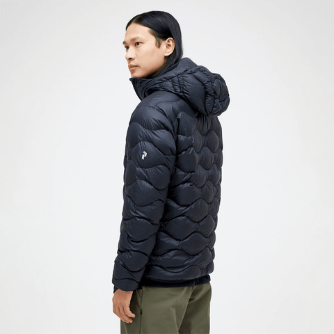 Helium down hooded jacket - Black