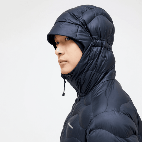 Helium down hooded jacket - Black