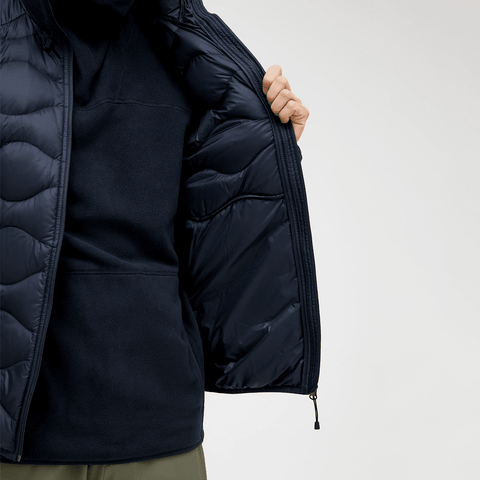 Helium down hooded jacket - Black