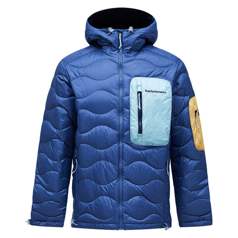 Helium utility down hooded jacket - Summit sky / Snowmelt
