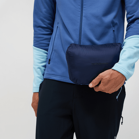 Helium utility down hooded jacket - Summit sky / Snowmelt